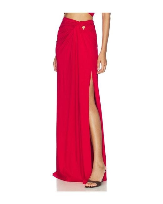 Sid Neigum Red Braid Skirt