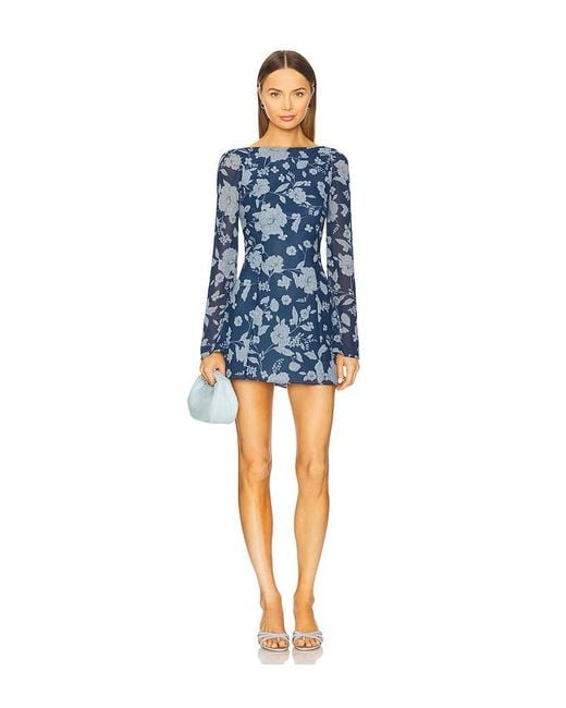 revolve blue mini dress Blue Mini Dress