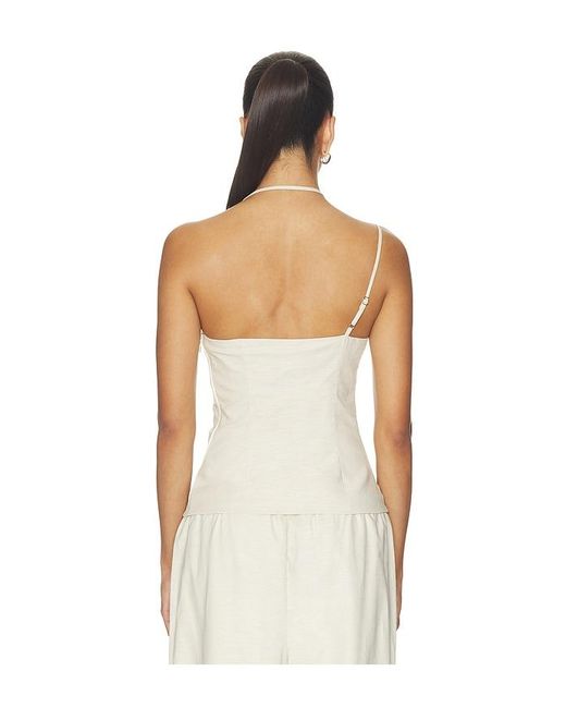 ALL THE WAYS Natural Simone Asymmetrical Top