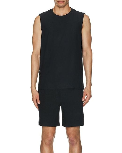 Beyond Yoga Black Featherweight Freeflo Muscle Tank for men