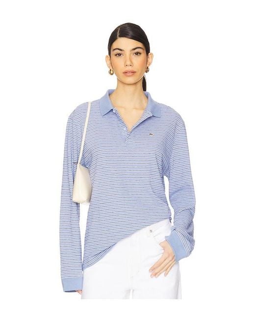Saks Potts Blue Serena Polo Shirt