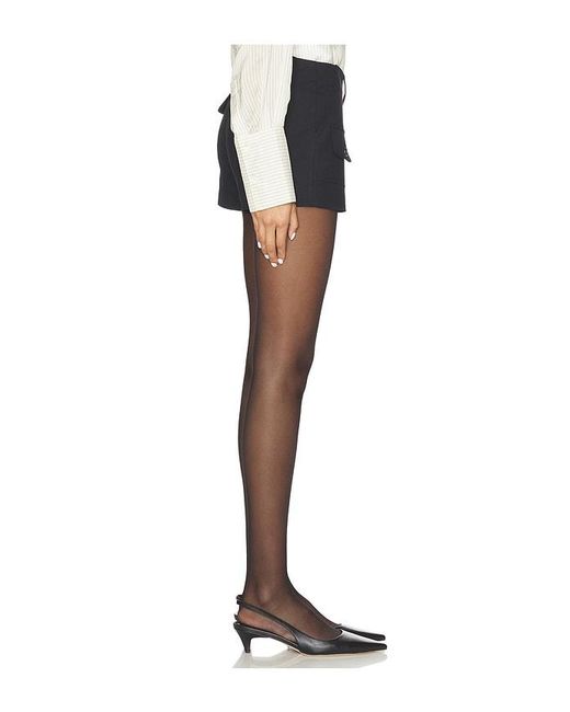 GUIZIO Black Patch Pocket Short