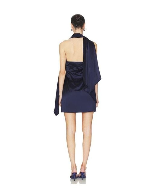 Line & Dot Blue Avenelle Mini Dres