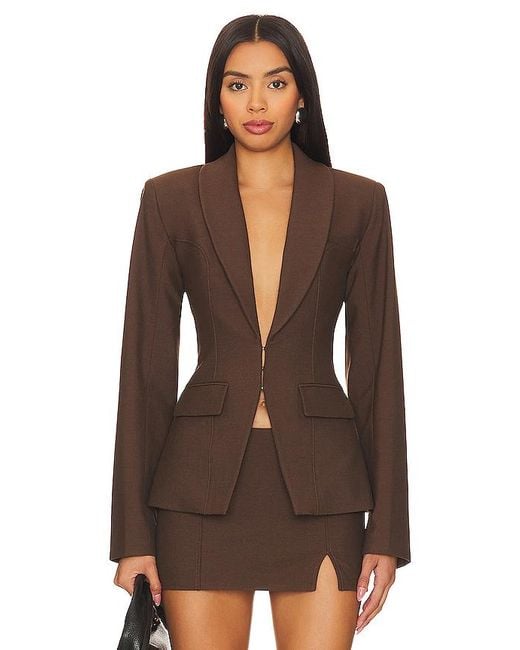 Camila Coelho Mirela ジャケット Brown