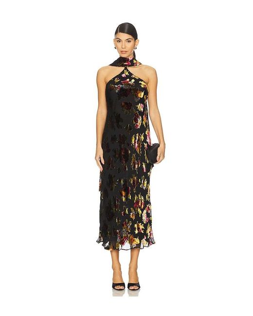 Rixo Black Hayley Dress