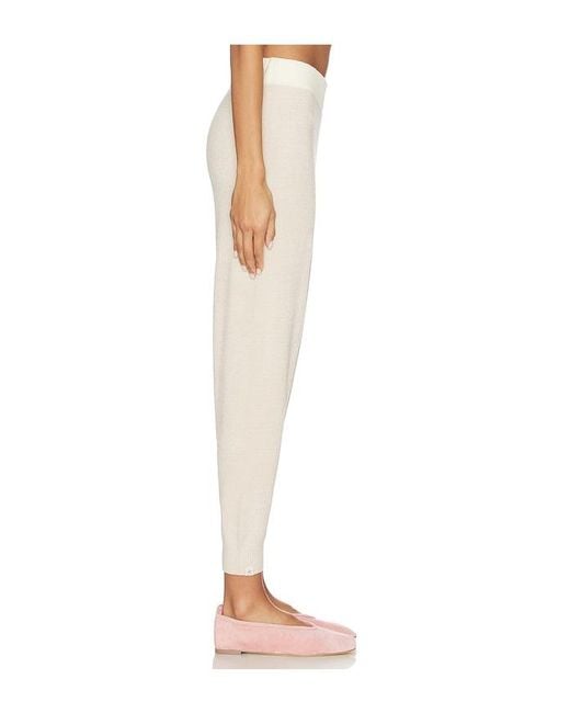Barefoot Dreams White Cozy Chic Ultra Lite Color Block Jogger