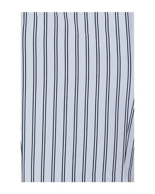 ALL THE WAYS Blue Alerie Button Front Top