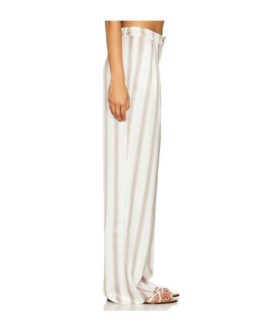 SER.O.YA White Marlowe Satin Pant