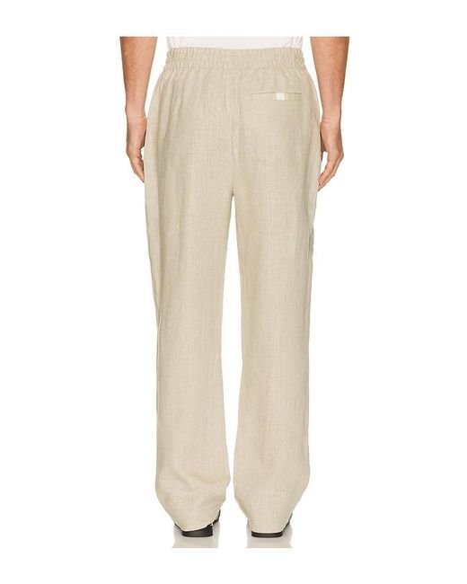 CHE Natural Avila Linen Drawstring Trouser for men