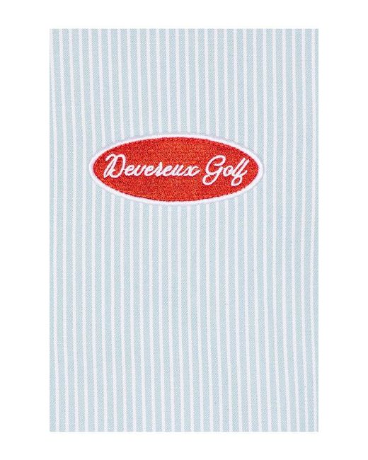 Devereux Golf White The Mechanic Quarter Zip Shirt for men