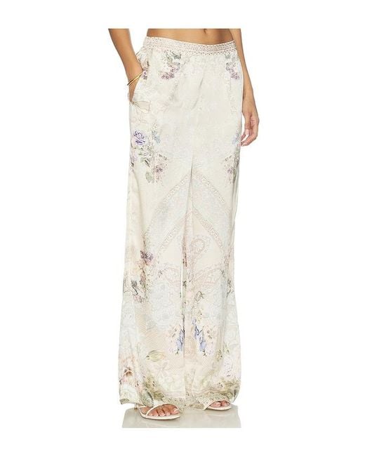 Camilla White Minimal Wide Leg Pant