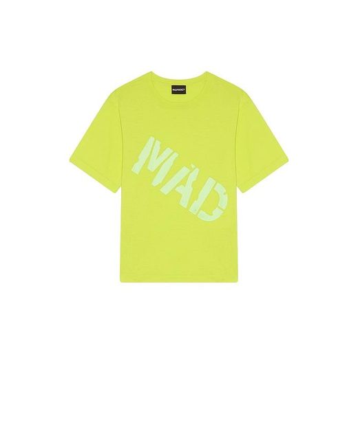 MADFRENZY Yellow Mad Knit T-Shirt for men