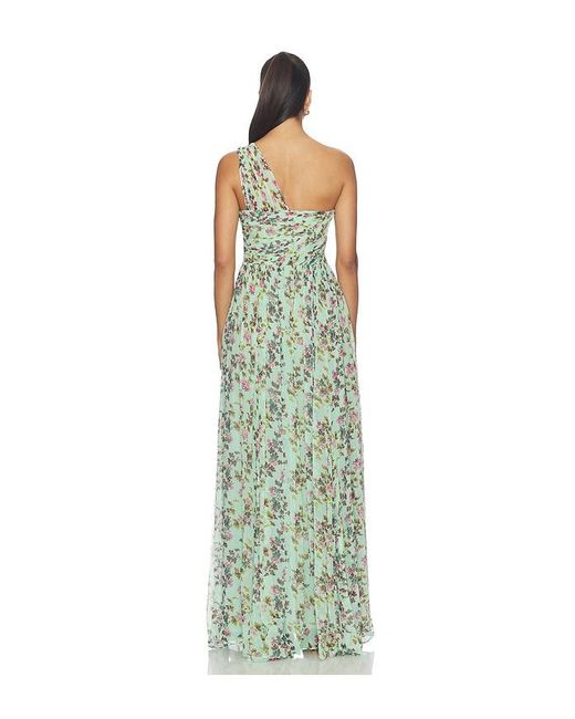 Ulla Johnson White Aureline Silk One Shoulder Gown