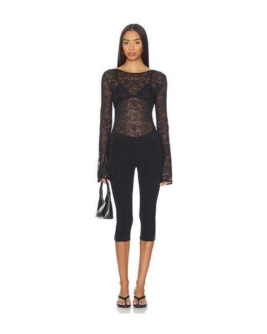Lamarque Black Amelia Top