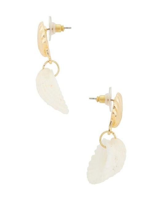 Casa Clara White Zara Drop Earrings