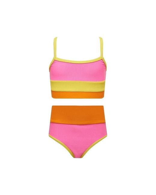 Beach Riot Multicolor Kids Little Eva & Emmy Bikini Set