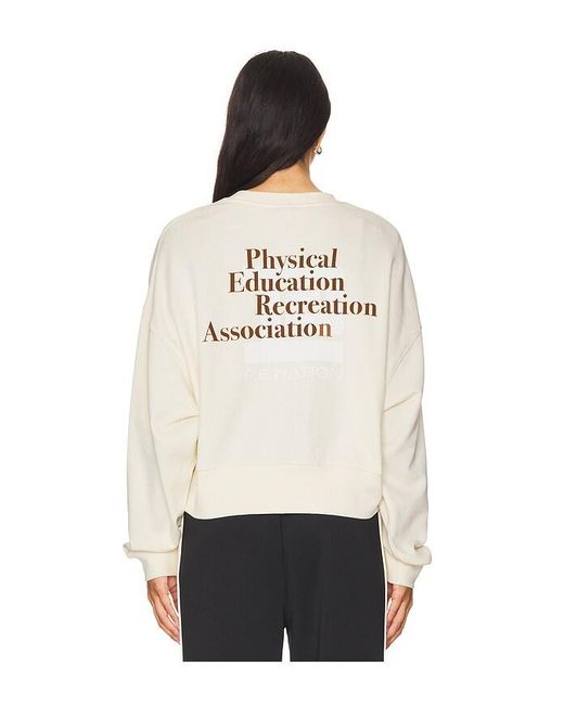 P.E Nation White Medely Sweatshirt