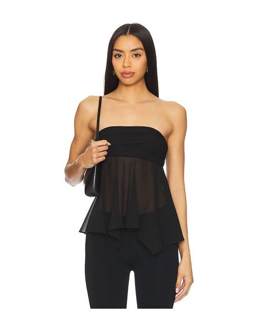 Lovers + Friends Black Sierra Top