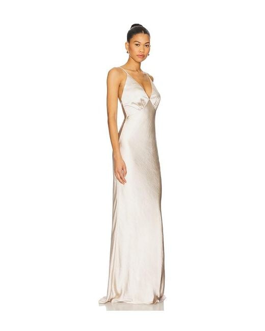 Lovers + Friends White Alani Gown