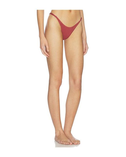 geel White Adjustable Bikini Bottom