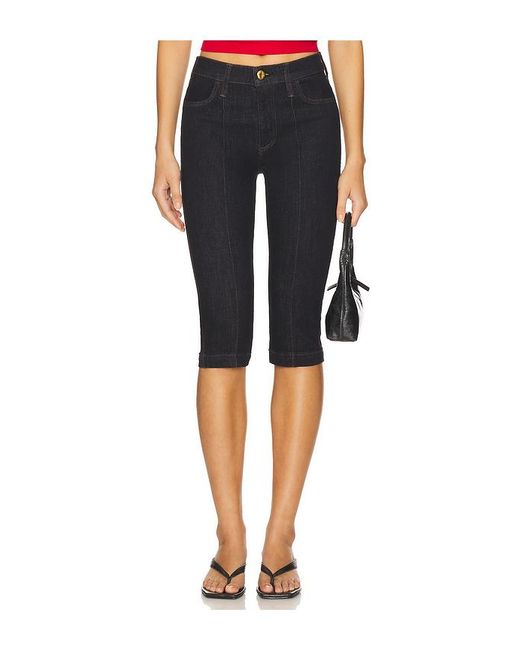 Rag & Bone Black Flexi Kit Mid Rise Capri Jeans