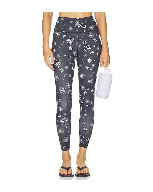 Spiritual Gangster Blue Solstice Lotus 7/8 Legging