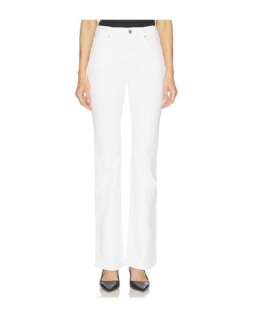 Citizens of Humanity White Lilah High Rise Boot Jeans
