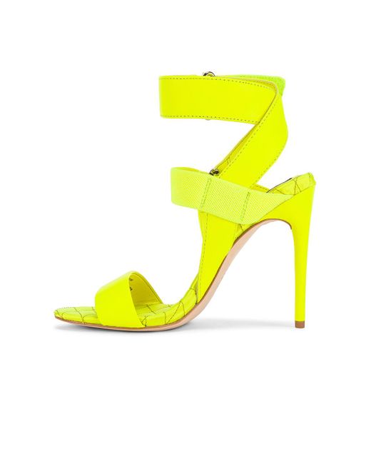 Alice + Olivia Leather Talene Neon Heel in Neon Yellow (Yellow) - Save ...