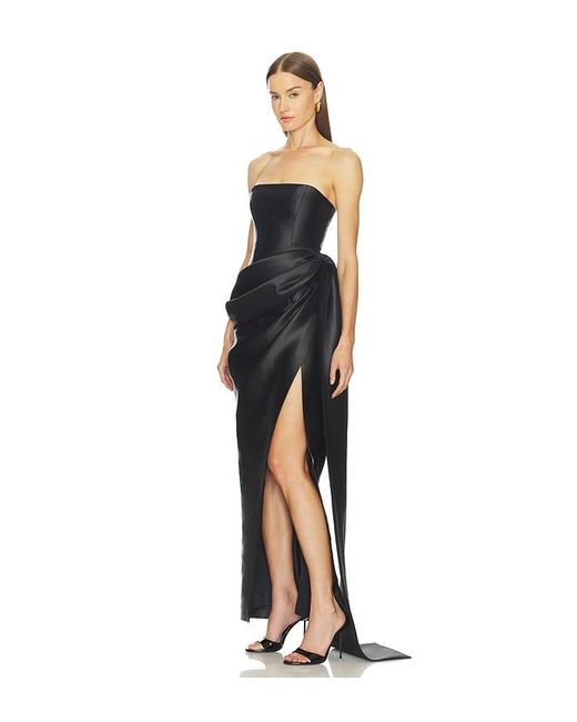 Michael Costello Black X Revolve Pommier Maxi Dress