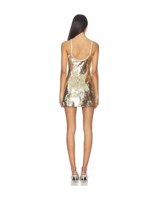 retroféte Metallic Aderyn Dress