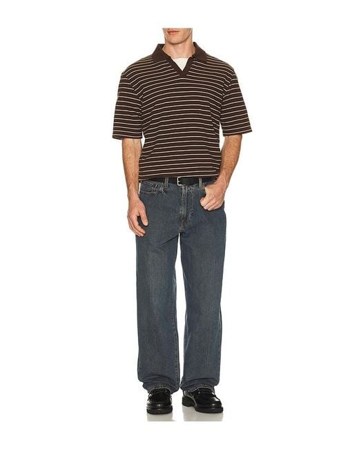 Samsøe & Samsøe Black Samac V-Neck Polo for men