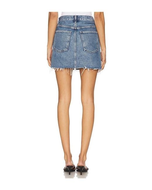 Agolde Blue V-Waist Mini