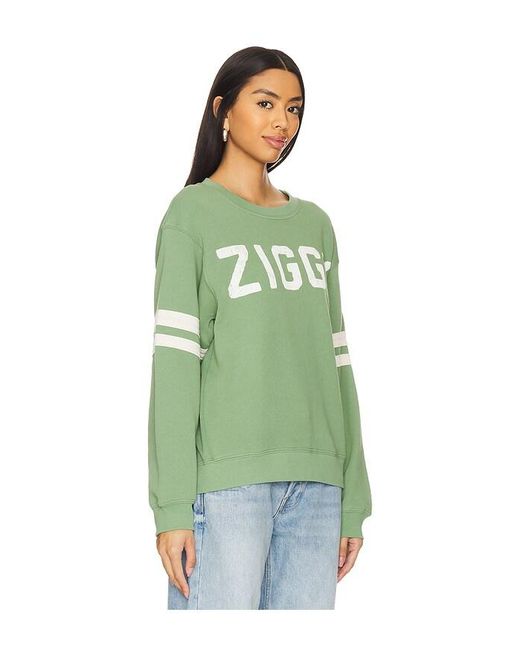 Daydreamer Green Ziggy Stardust Varsity Sweatshirt