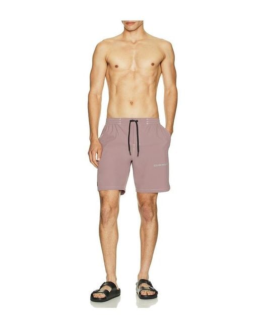 Rivvia Projects Pink Contrast Daily Ride Swim Short for men