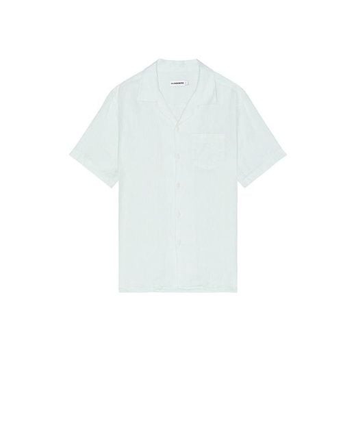 J.Lindeberg White Elio Linen Shirt for men