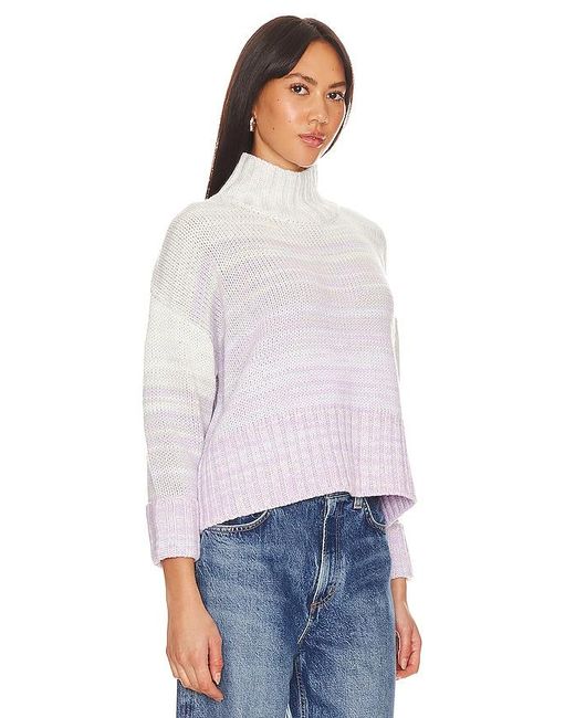 525 White Ombre Blair Pullover Sweater