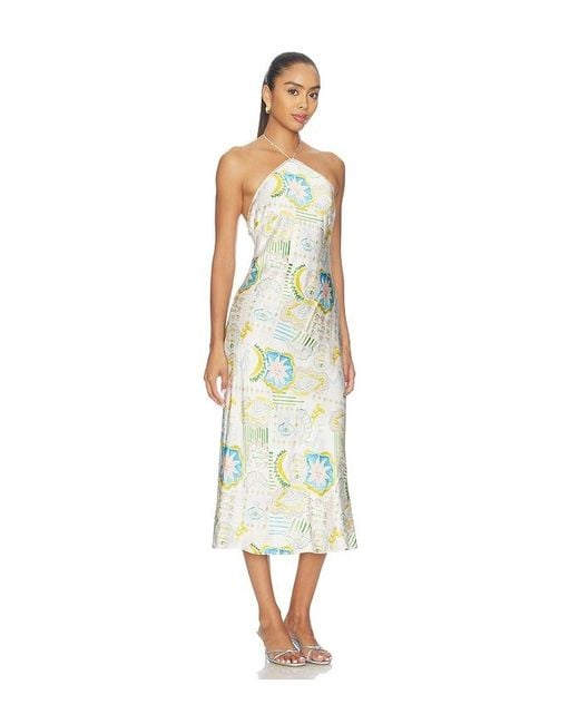 For Love & Lemons White Tide Pool Midi Dress