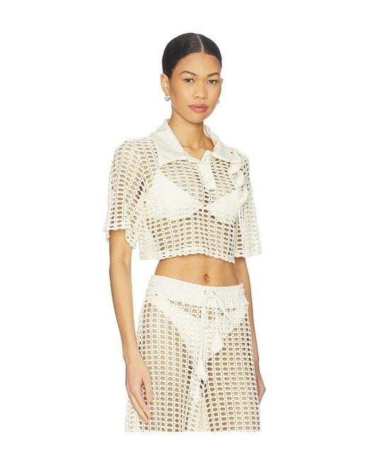 PATBO Natural Selene Mesh Shirt
