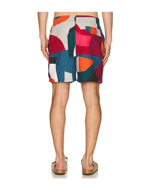 by Parra Red Ball To The Face Swim Shorts for men