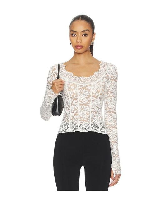 Free People Black All Night Long Sleeve