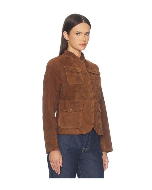 Rag & Bone Blue Mercer Suede Blazer