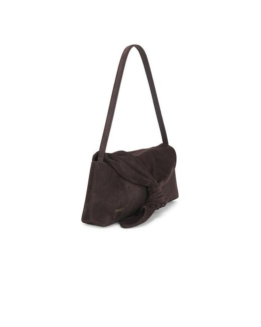 ROTATE BIRGER CHRISTENSEN Black Suede Knot Scarf Bag