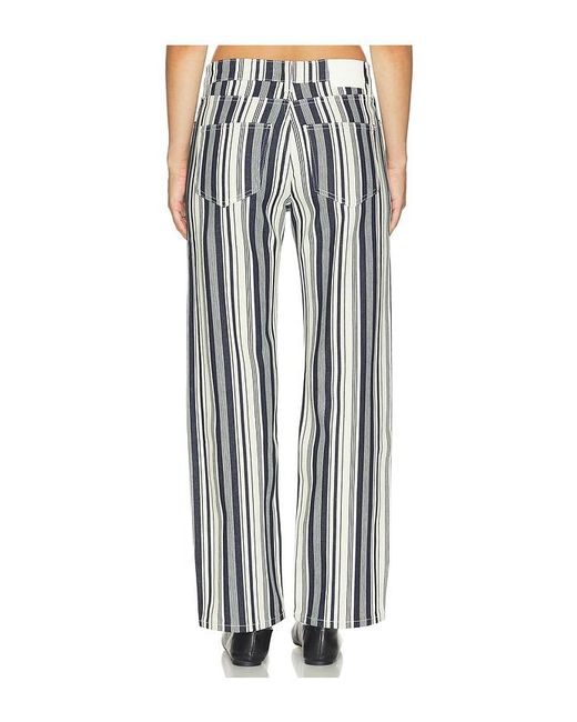 RENGGLI White Stripe Straight Jean