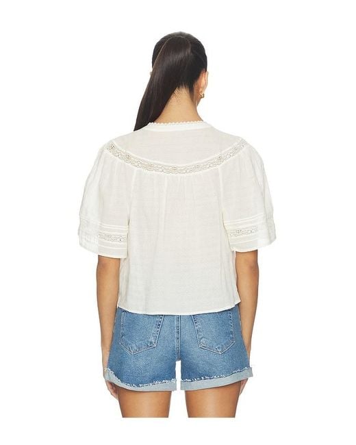 PAIGE White Pasadena Blouse