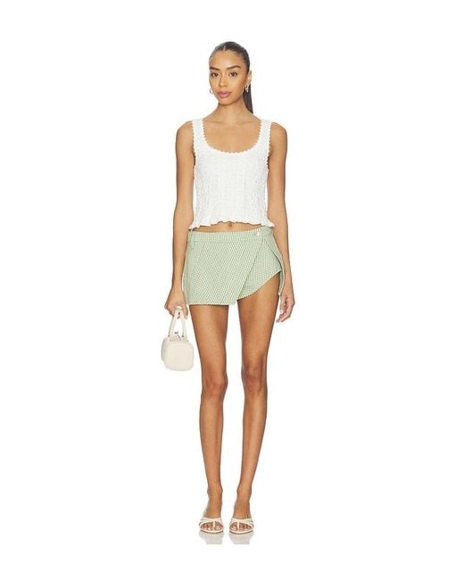 Free People Multicolor Georgie Gingham Micro Skort