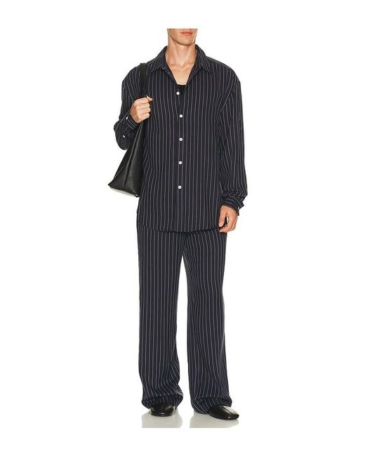 KROST Blue Long Pinstripe Shirt for men