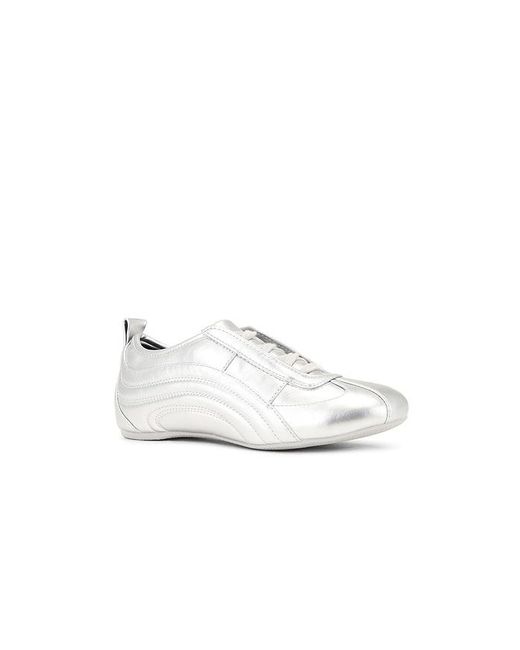 JW PEI White Ferne Streamlined Lustrous Sneakers