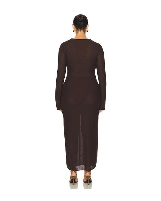 L'academie Brown 'Academie Delmer Midi Dress