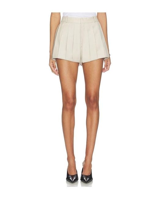 Coperni White Multi Pleats Short