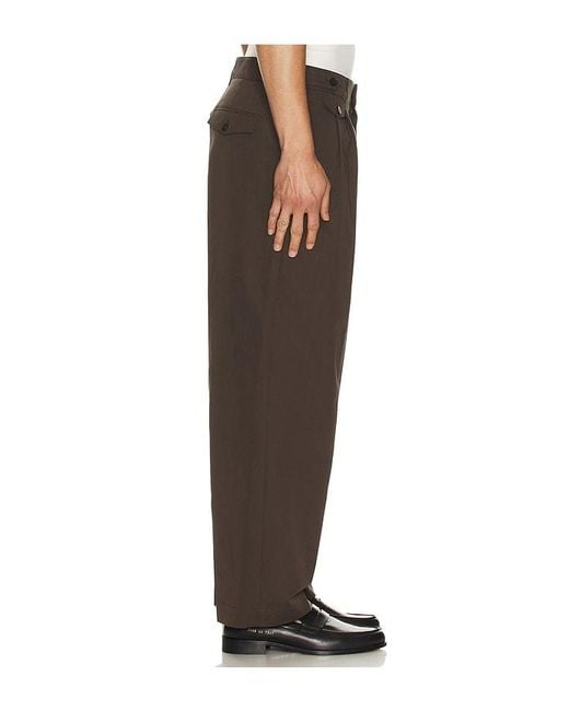 LE17SEPTEMBRE Brown Two Tuck Trousers for men